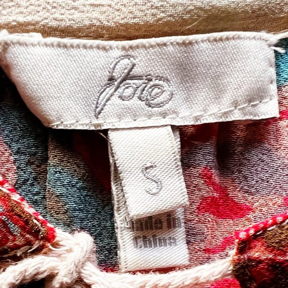 Joie Organdy Flower Motif Top - Picture 6 of 6